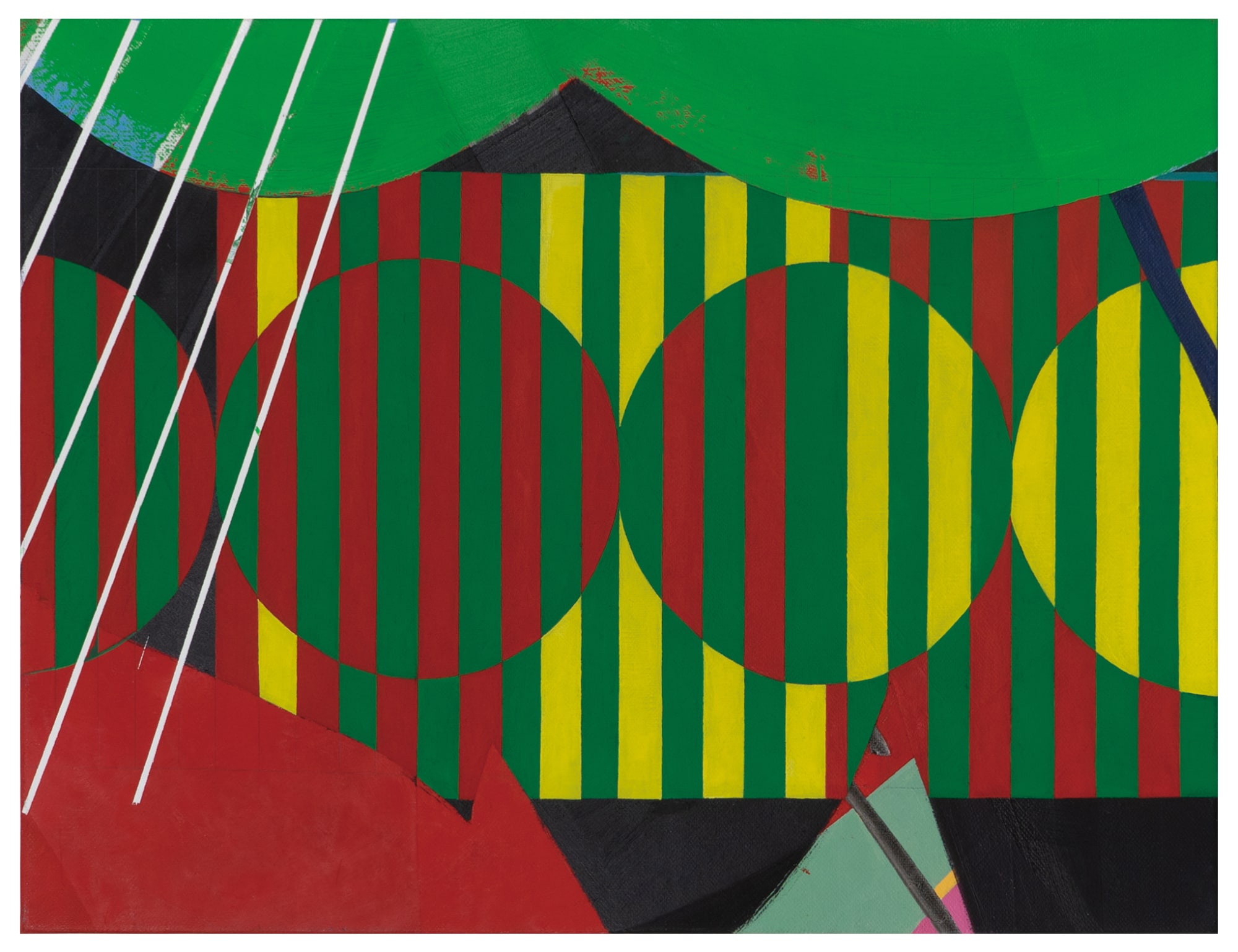 毕蓉蓉 Bi Rongrong, 纹样XVI——街头海报——绘画1 Pattern XVI——Street Poster——Painting 1, 2019