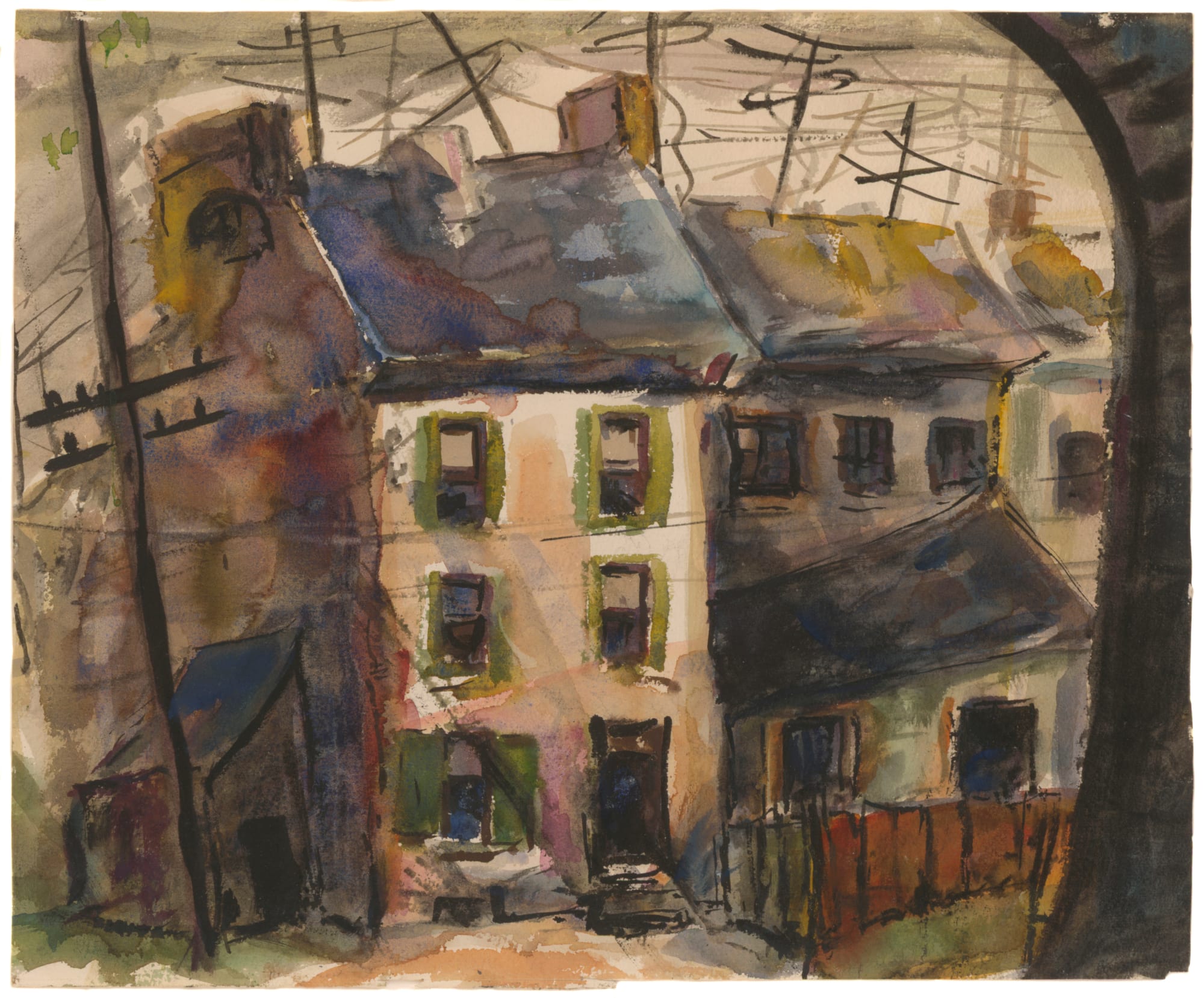 Dox Thrash, Row Houses, c. 1950
