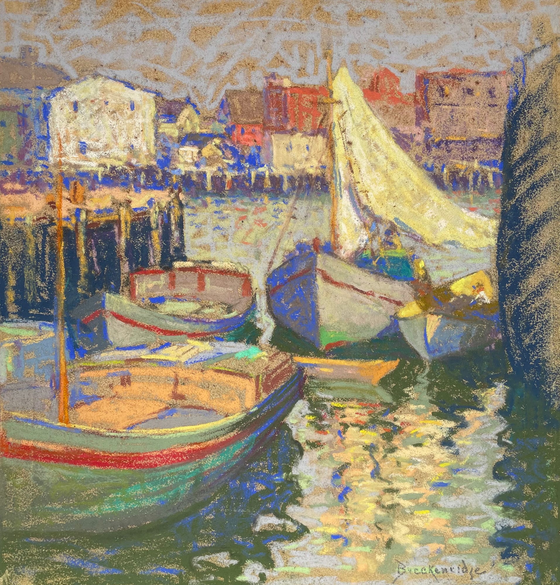 Hugh Henry Breckenridge, Harbor Scene, Likely Gloucester, Massachusetts