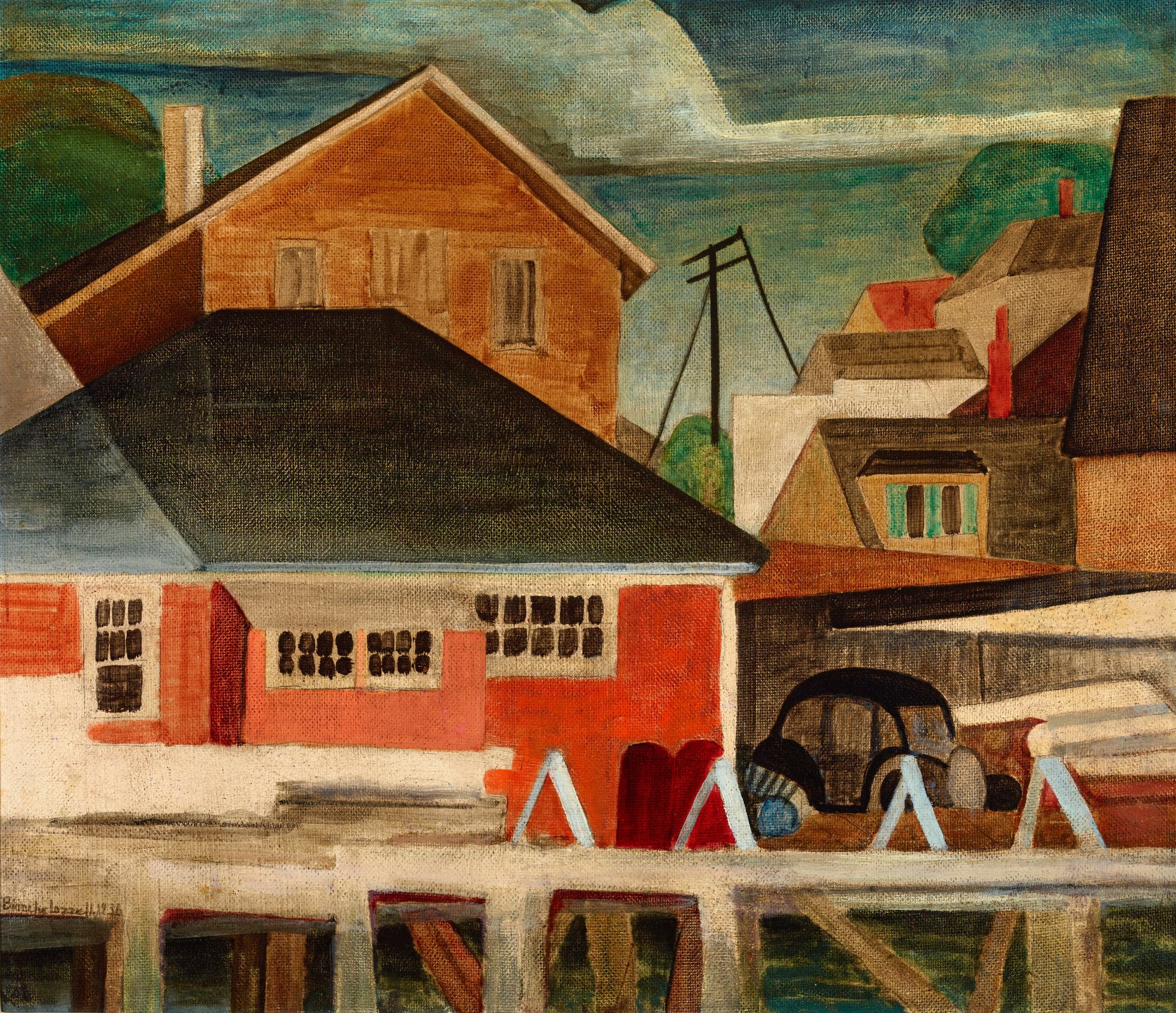 Blanche Lazzell, Lumber Wharf, 1936