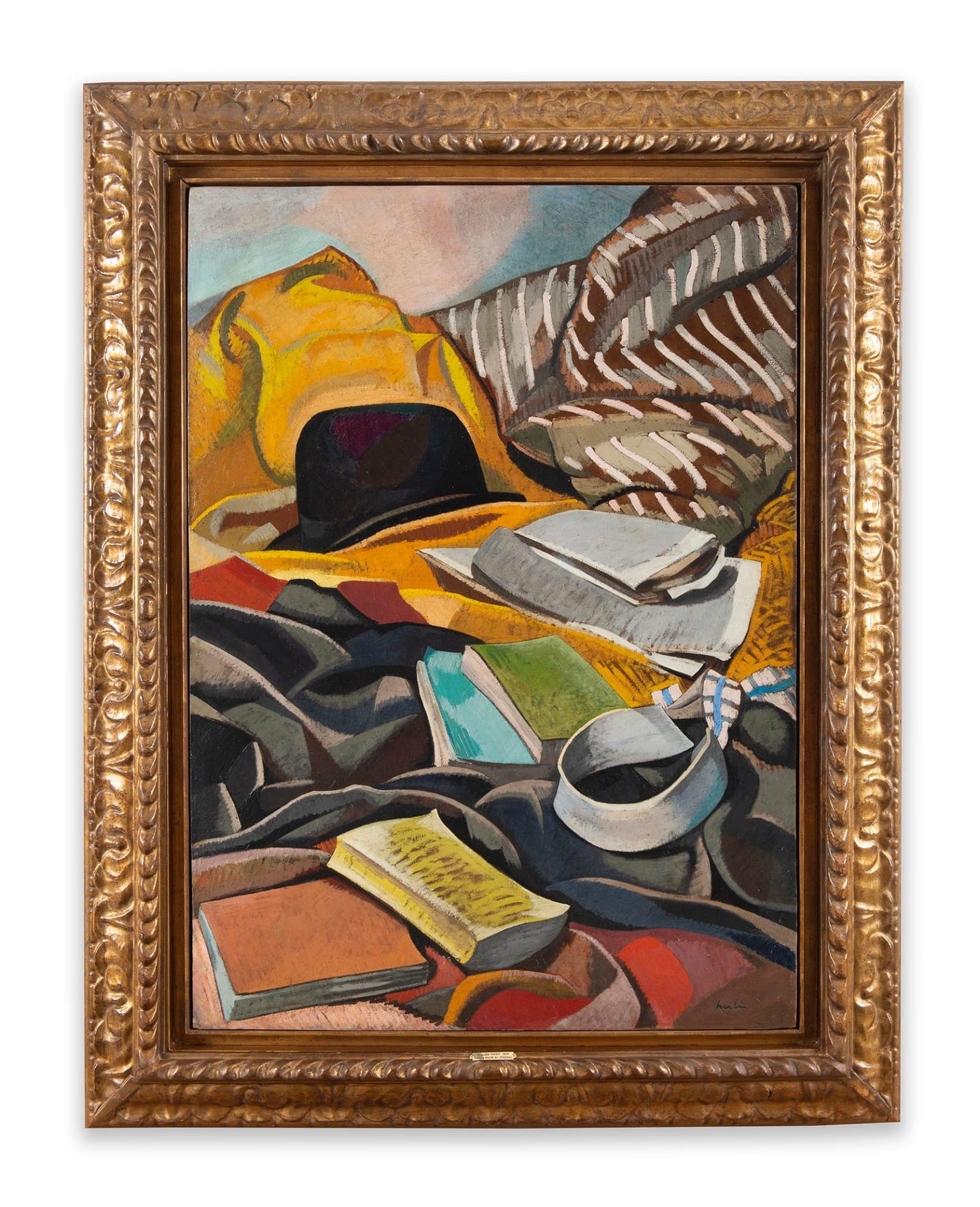 Auguste Herbin (1882-1960), Nature morte au chapeau, 1908