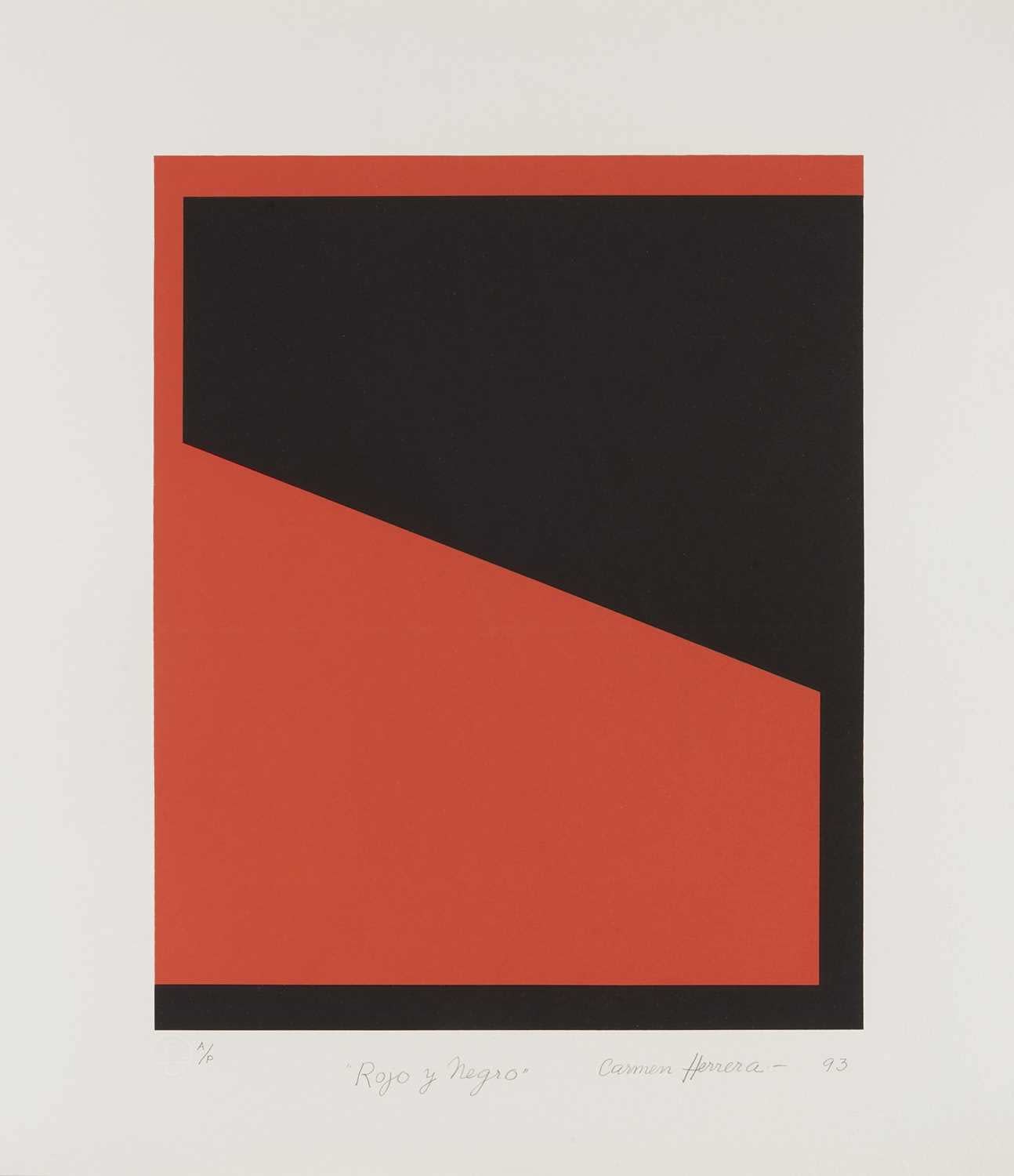 Carmen Herrera, Rojo y Negro, 1993