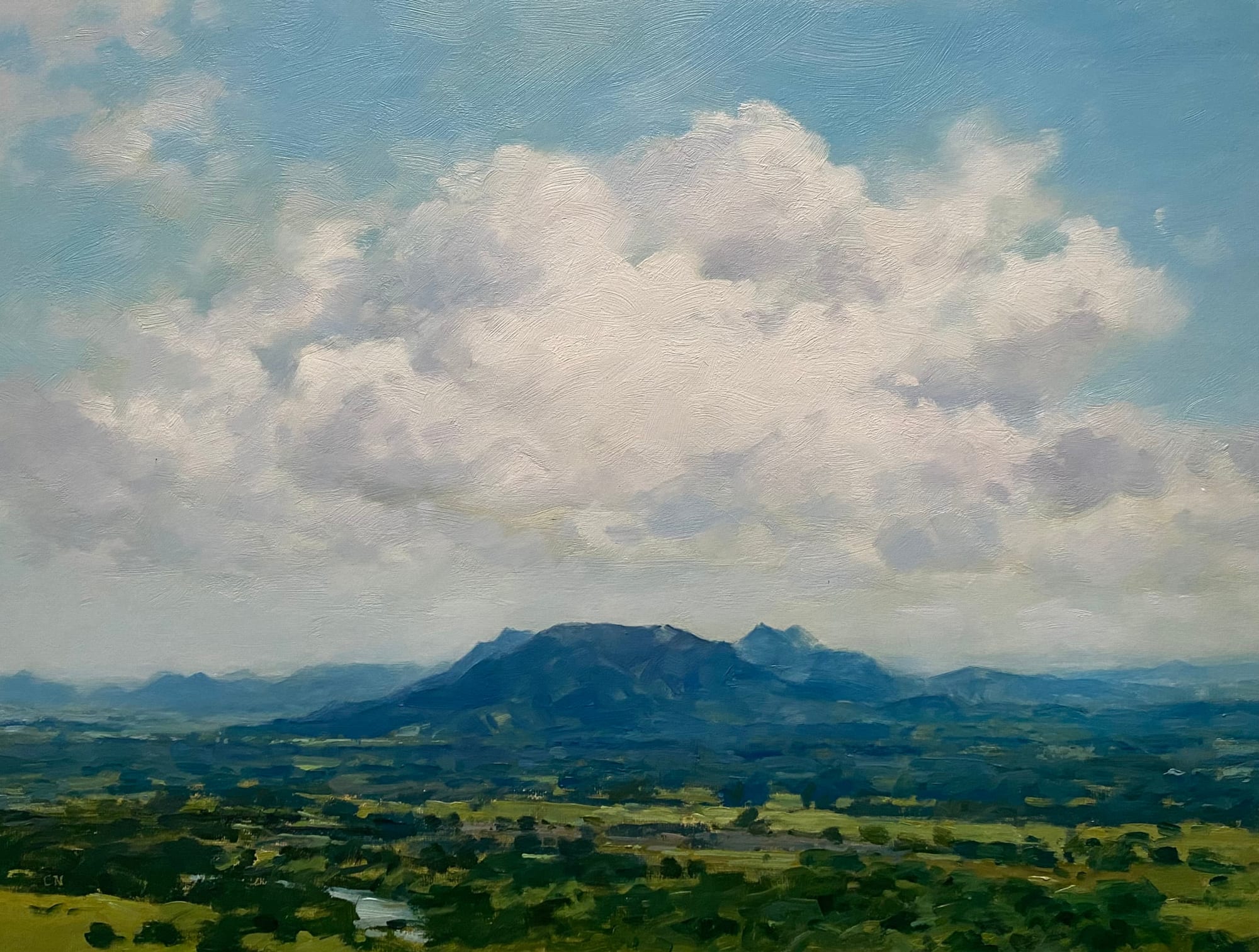 Carlos Nariño, Landscape with Mountain and Cloud, 2023