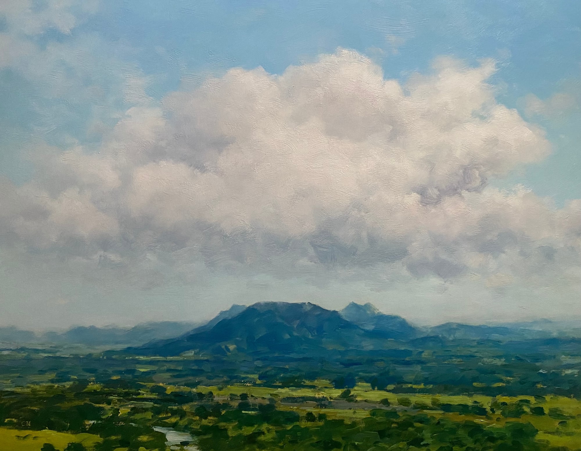 Carlos Nariño, Landscape with Mountain and Cloud, 2023