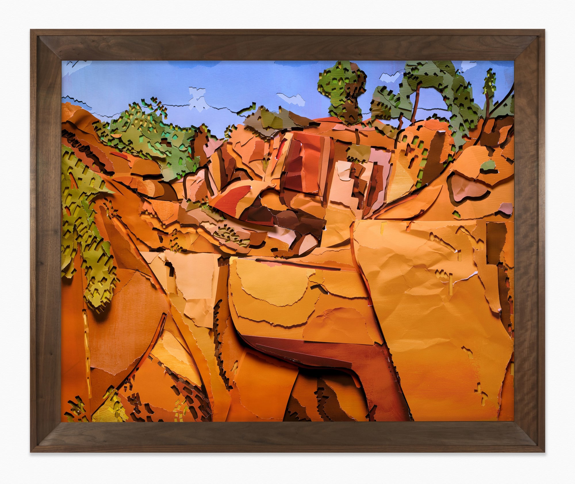Vik Muniz, The Quarry at Bibémus, after Paul Cézanne (Surfaces), 2023