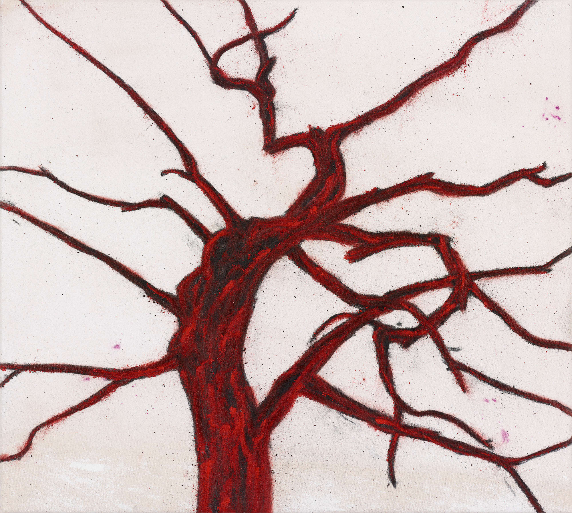 Tony Bevan, Epistrophy Red White (PC228), 2022