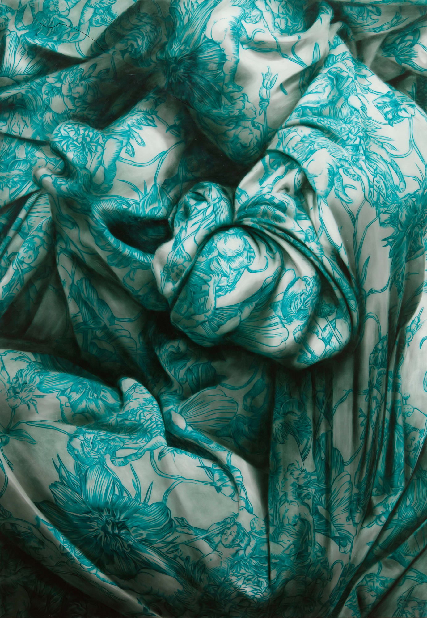 Markus Åkesson, Witch riding backwards (Perylene), 2022