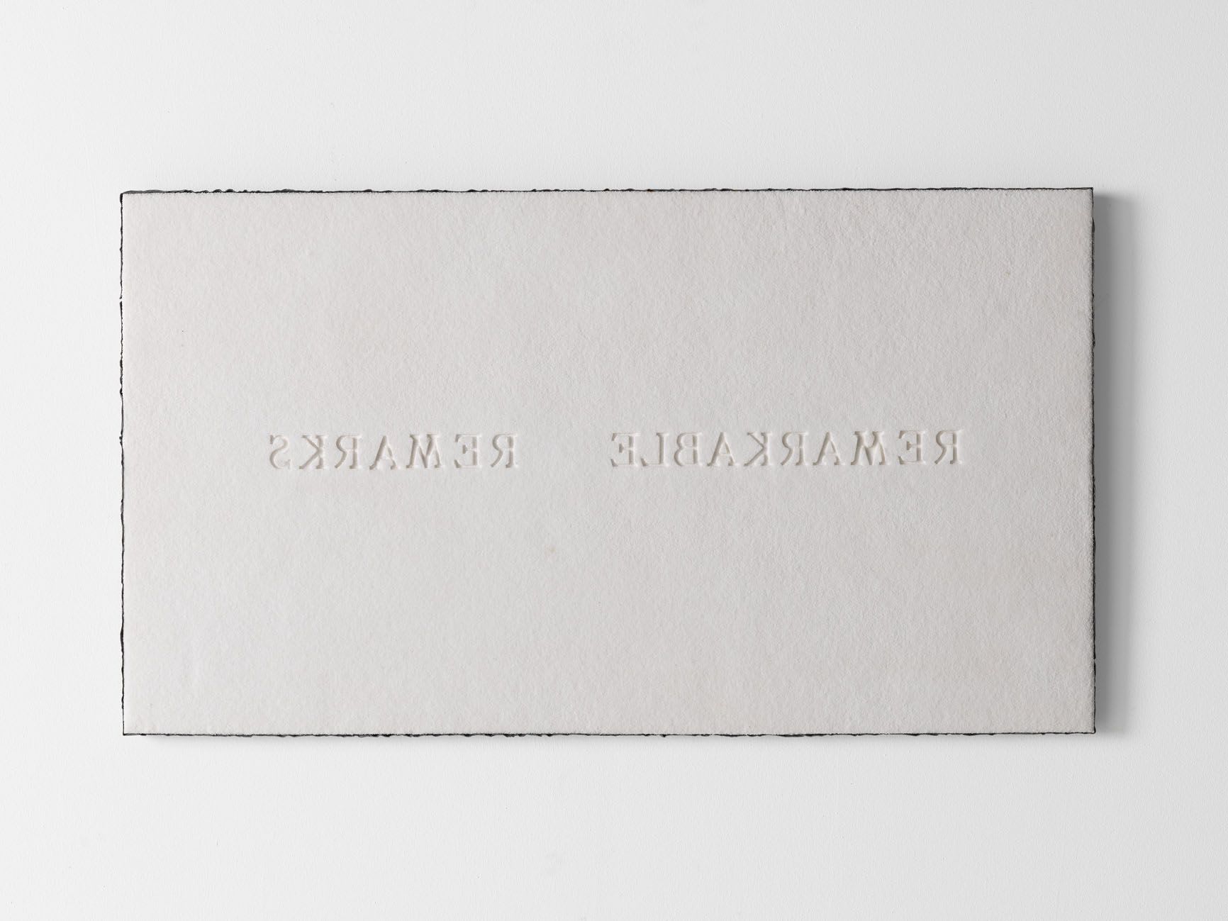 Pier Paolo Calzolari, Remarkable Remarks, 1982