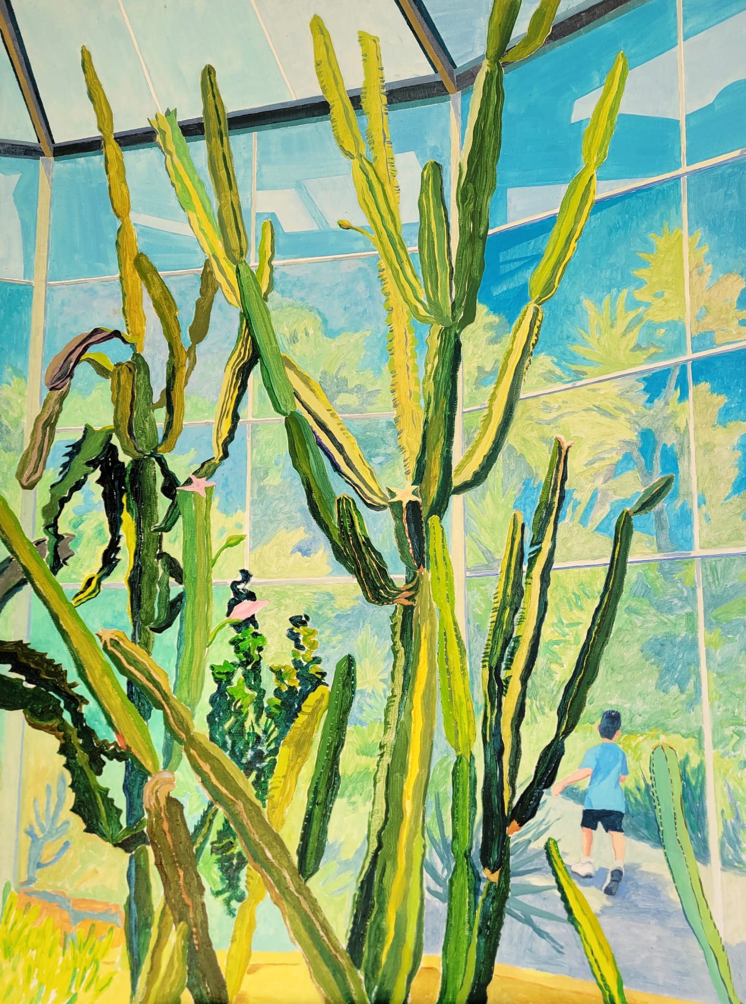 林文捷 Lin Wenjie, 男孩奔跑 Boy Running, 2024