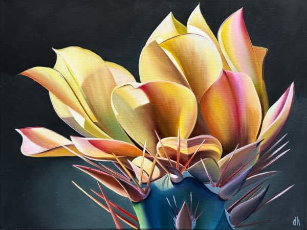 Dyana Hesson, "Hope, Buckhorn Cholla Blooms, Superstition Wilderness", 2024