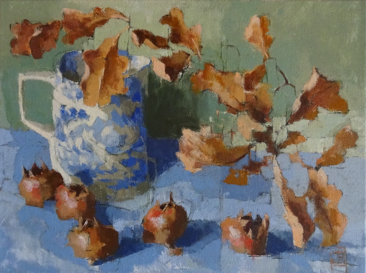 Jill Barthorpe, Oak Leaves with Medlars