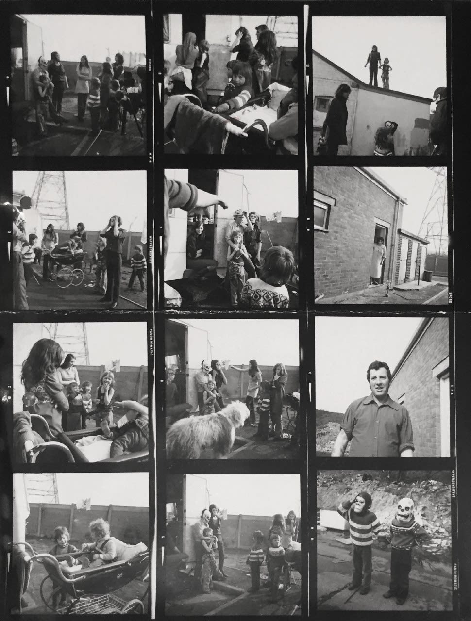 Jo Spence, Contact Sheet - Gypsies, 1974