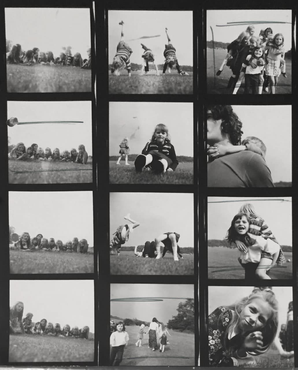 Jo Spence, Contact Sheet - Gypsies, 1974