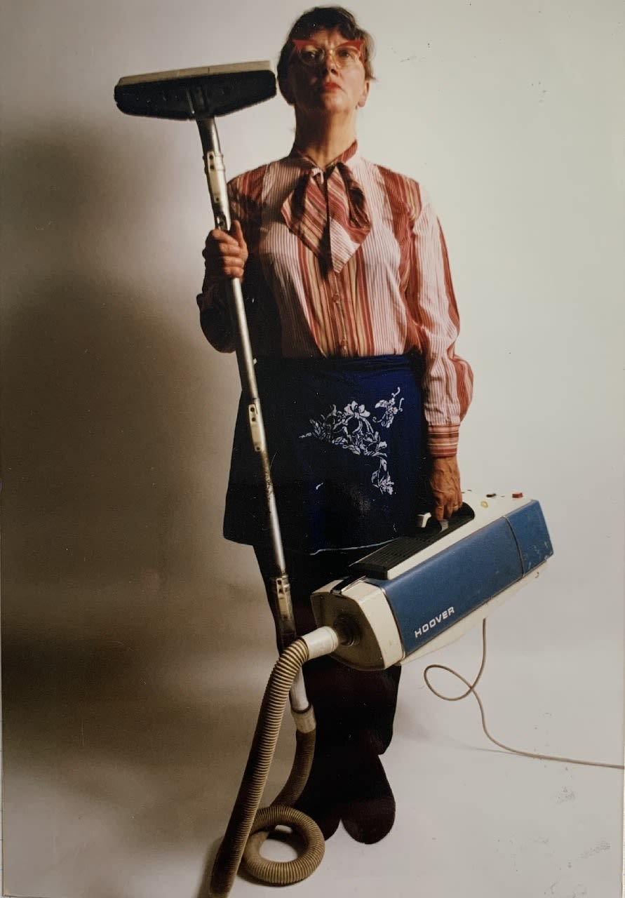 Jo Spence, Photo therapy: Libido Uprising (part 1) c.1948 (hoover), 1989