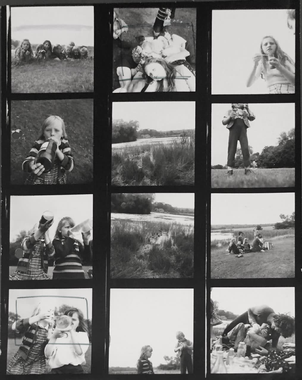 Jo Spence, Contact Sheet - Gypsies, 1974