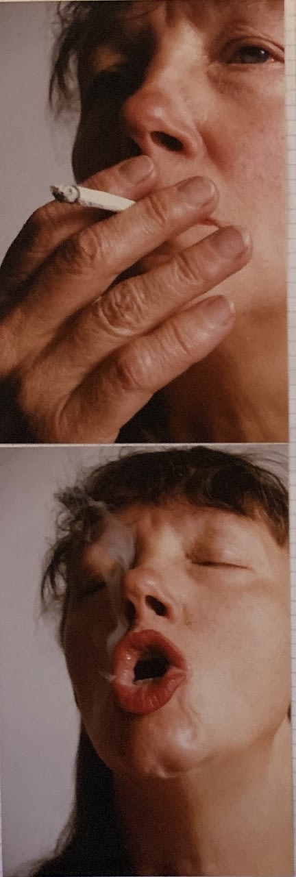 Jo Spence, Photo therapy: Deconstructing Glamour (Smoking), 1988-89