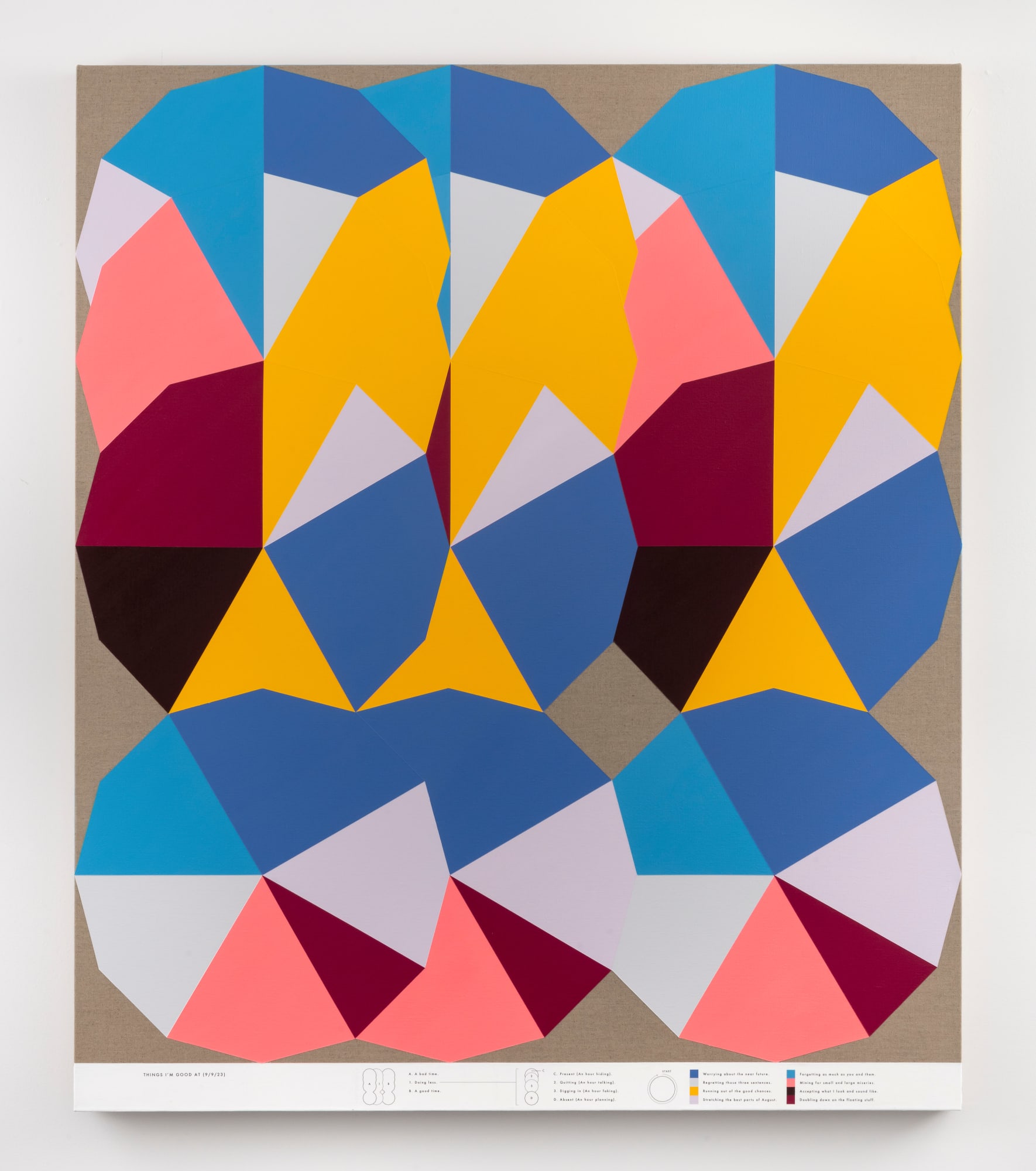 Andrew Kuo, Things I'm Good At (9/9/23), 2023