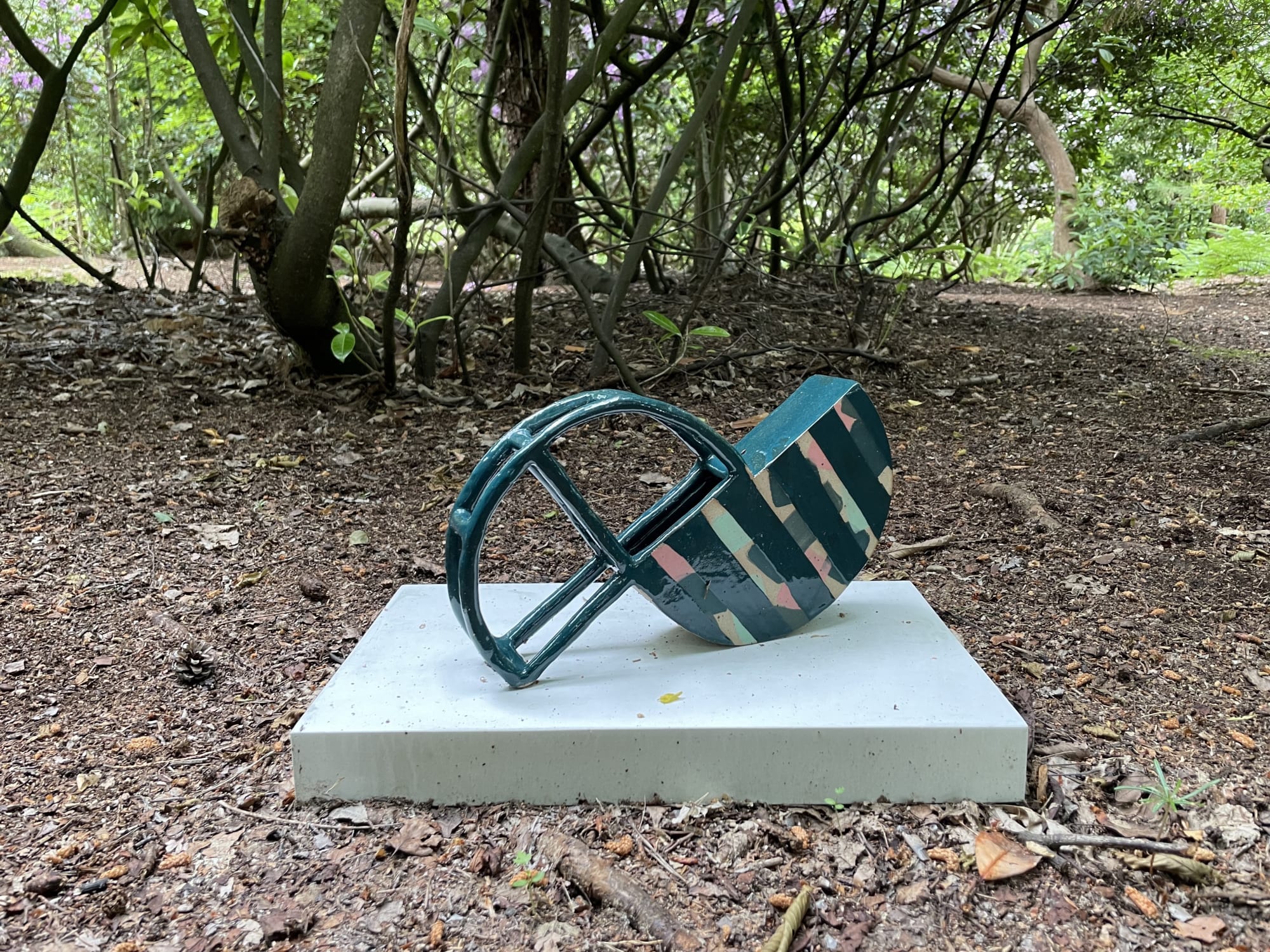 Carla Wright, Climbing frame (green semi-circles), 2020