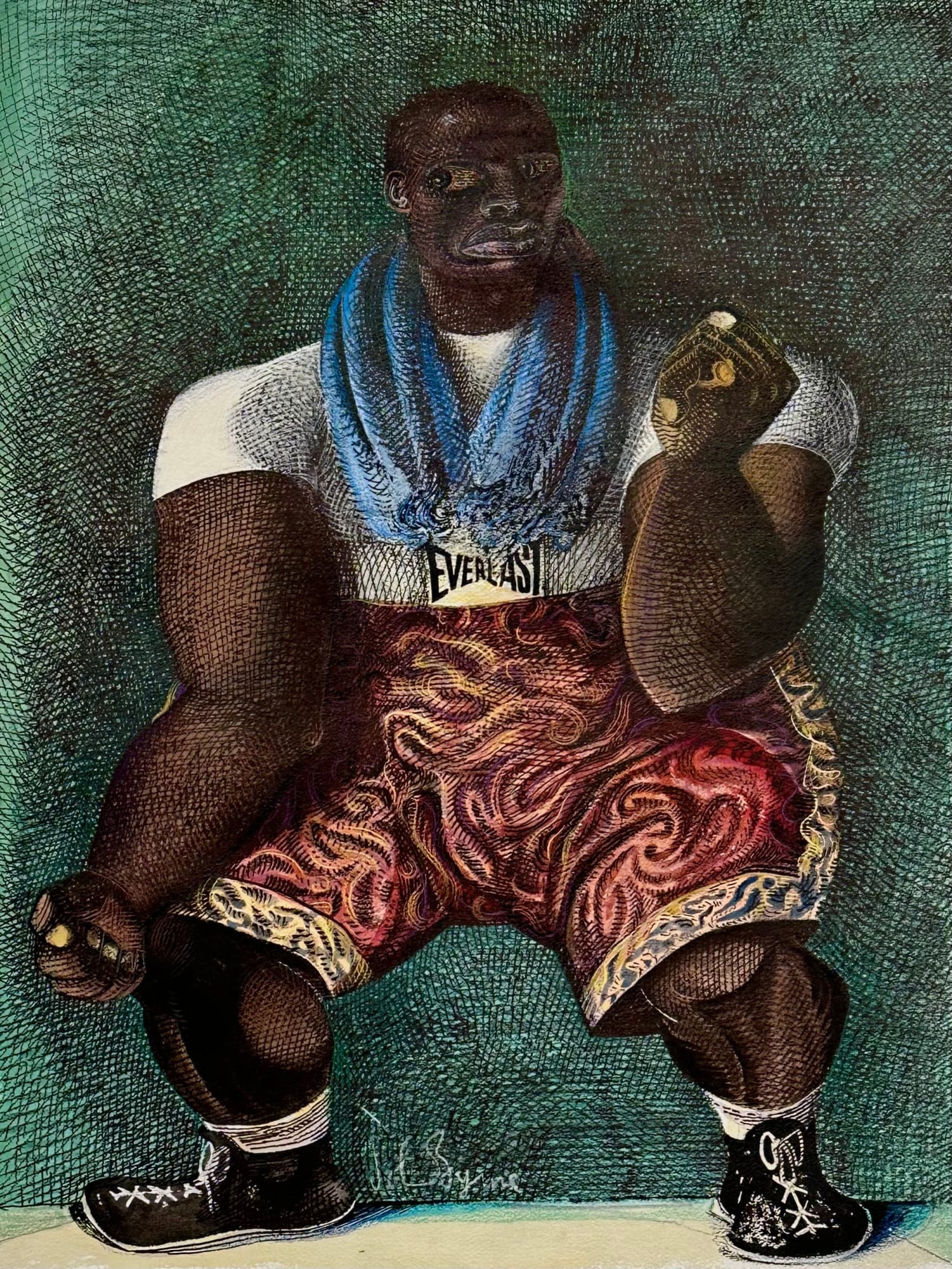 John Byrne RSA, The Boxer