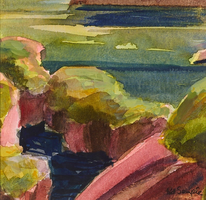 Pat Semple RSW, Rocks, Oldshoremore