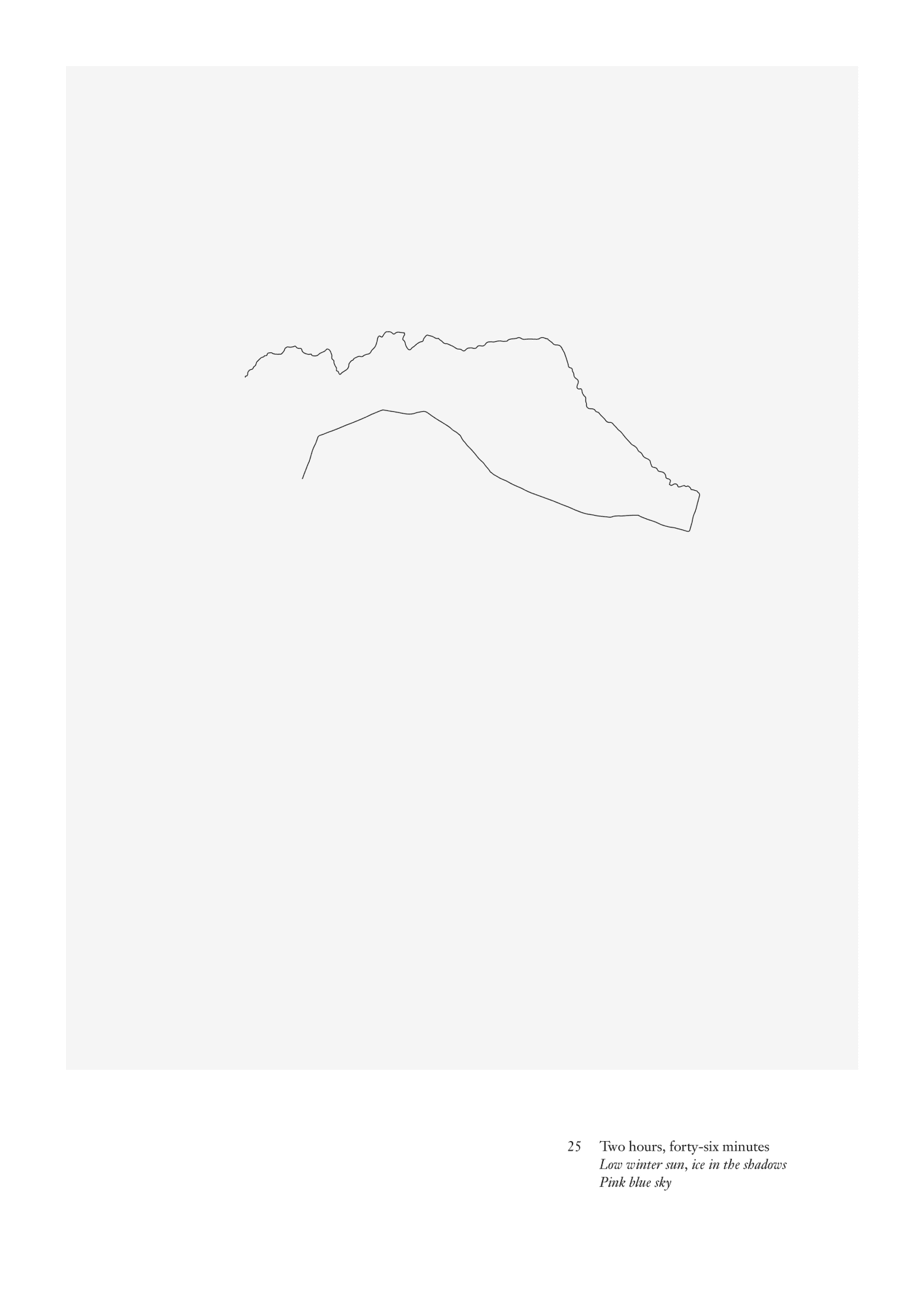 Frances Scott, Walk 25, Low Winter Sun, Ice In The Shadows