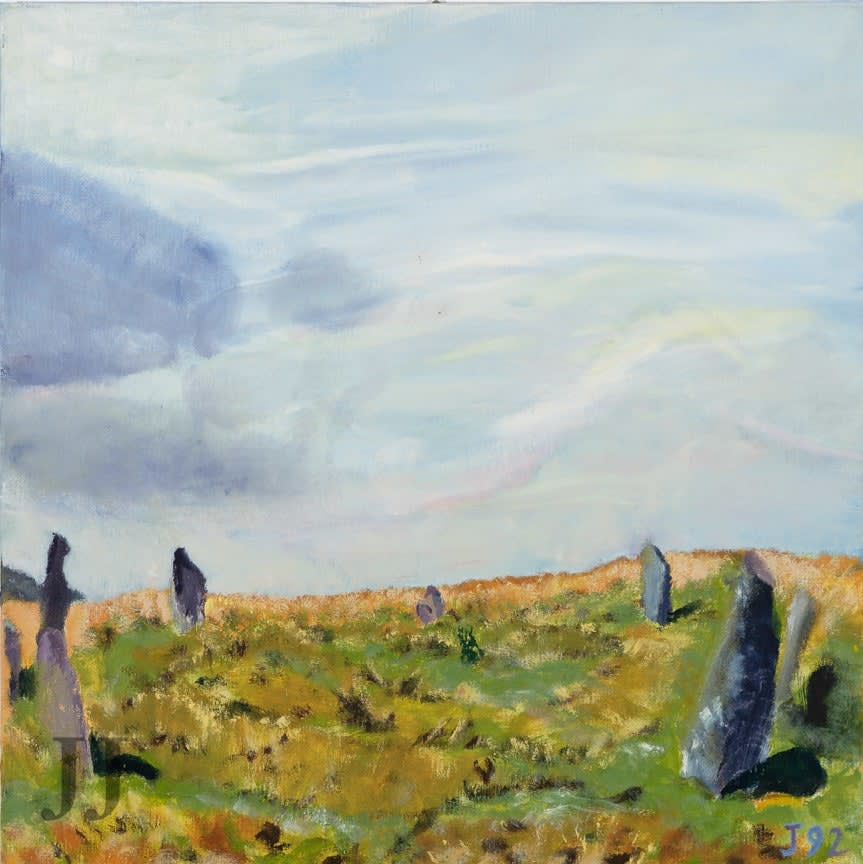 Jean Jones, Ringmoor Stone Circle to the West, 1992