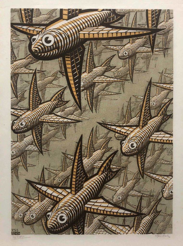 M.C. Escher, Depth, October 1955