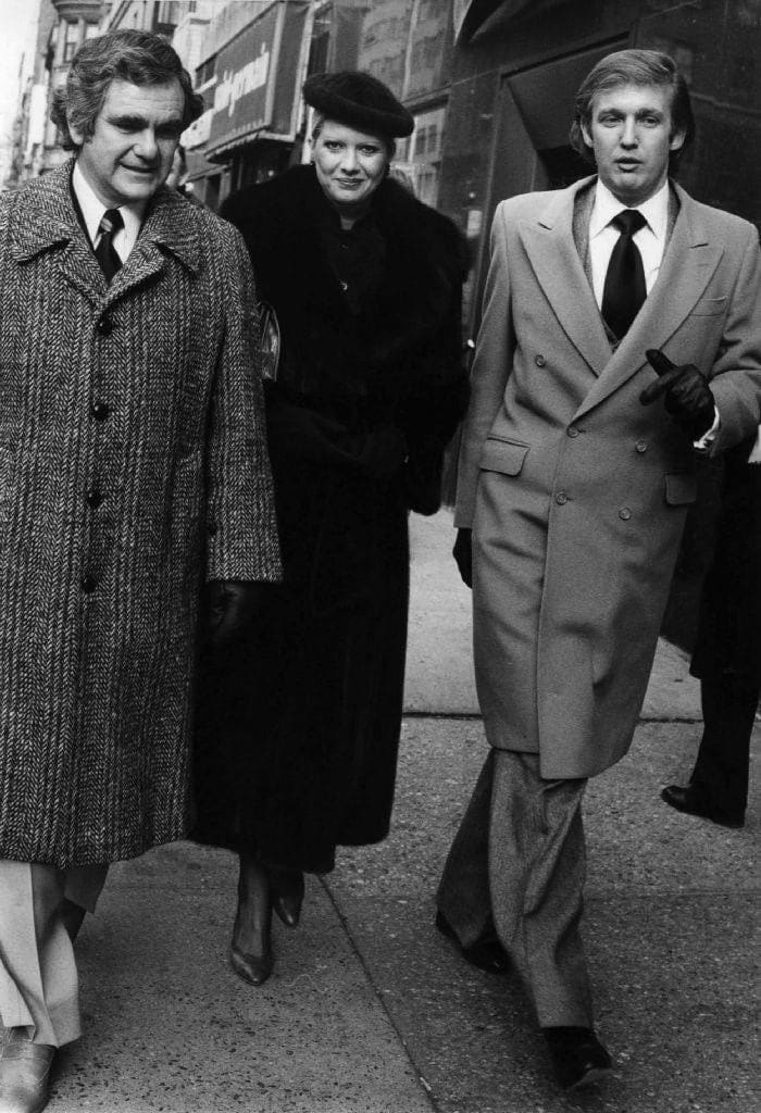 Bill Cunningham, Ivana and Donald Trump, c. 1980s