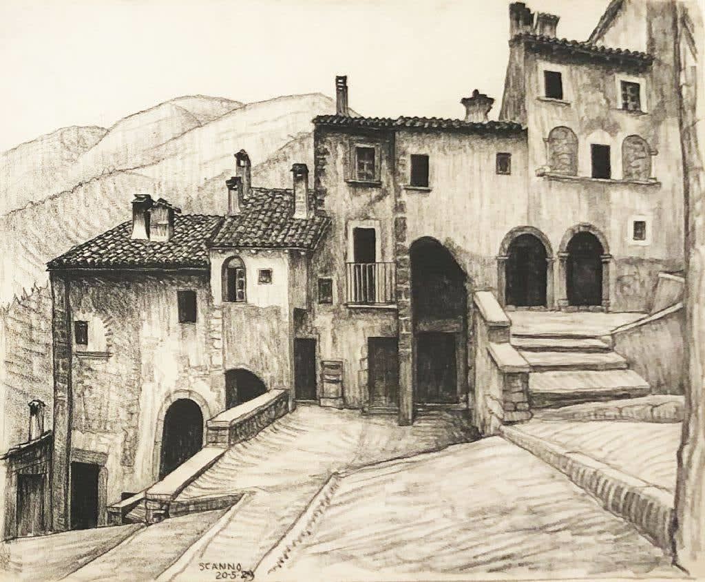 M.C. Escher, Scanno Abruzzi, 1929