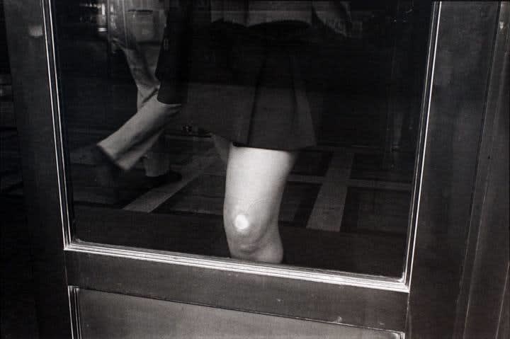 Mark Cohen, Knee Against Glass, May, 1976