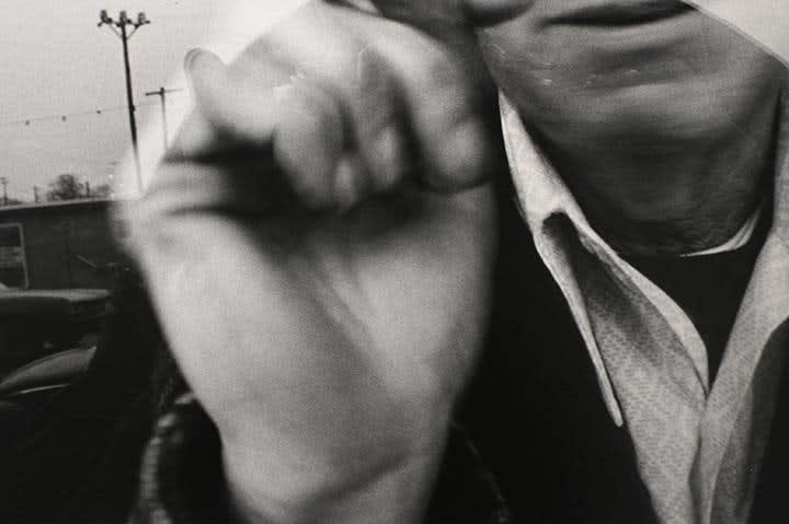 Mark Cohen, Man at Car Window, 1974