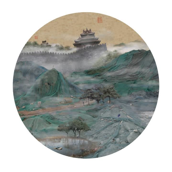 Yao Lu, Yao Lu's New Landscape Part 1-YL02 Viewing the City's Places of Interest in Springtime, 2007