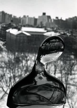 André Kertész, Glass Bust on Window, New York City, February 7, 1979