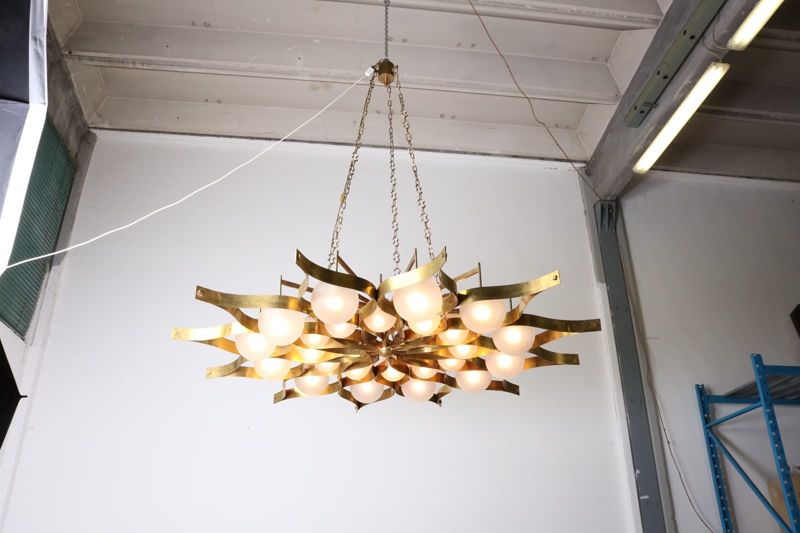 Gio Ponti, Chandelier with twentyfour lights, Produced by Arredoluce circa 1964