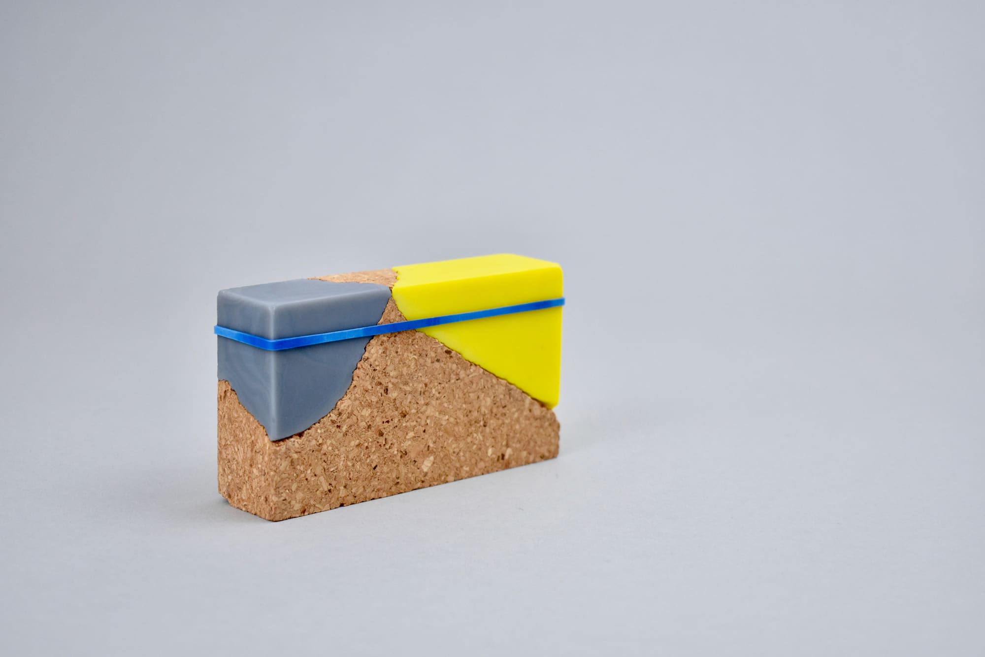 Joshua Kerley, Making Connections - Yellow & Grey Block, 2017