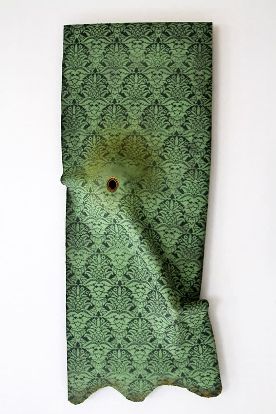 Ligia Bouton, Green Wallpaper 1: Inhale/Exhale, 2016