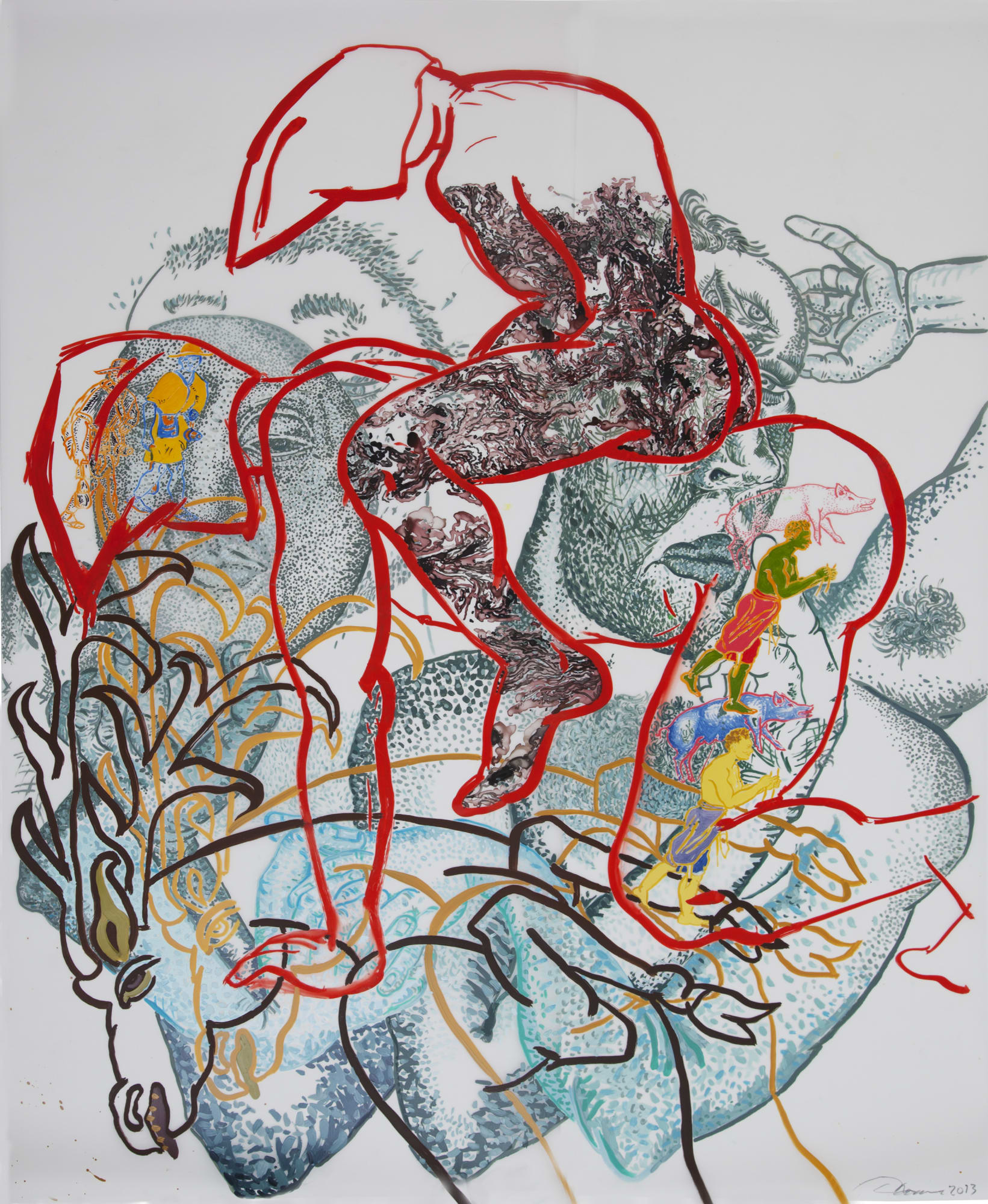 Daniel Heyman, To Ride the Son (Dartmouth), 2013