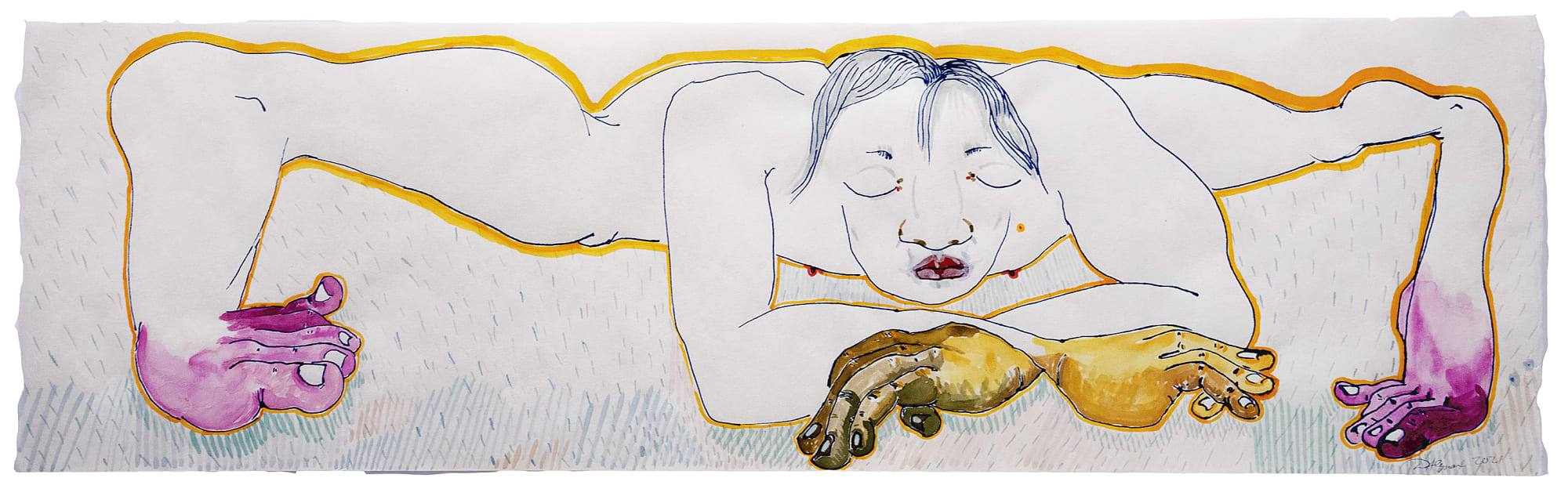 Daniel Heyman, Good Stretch, 2021