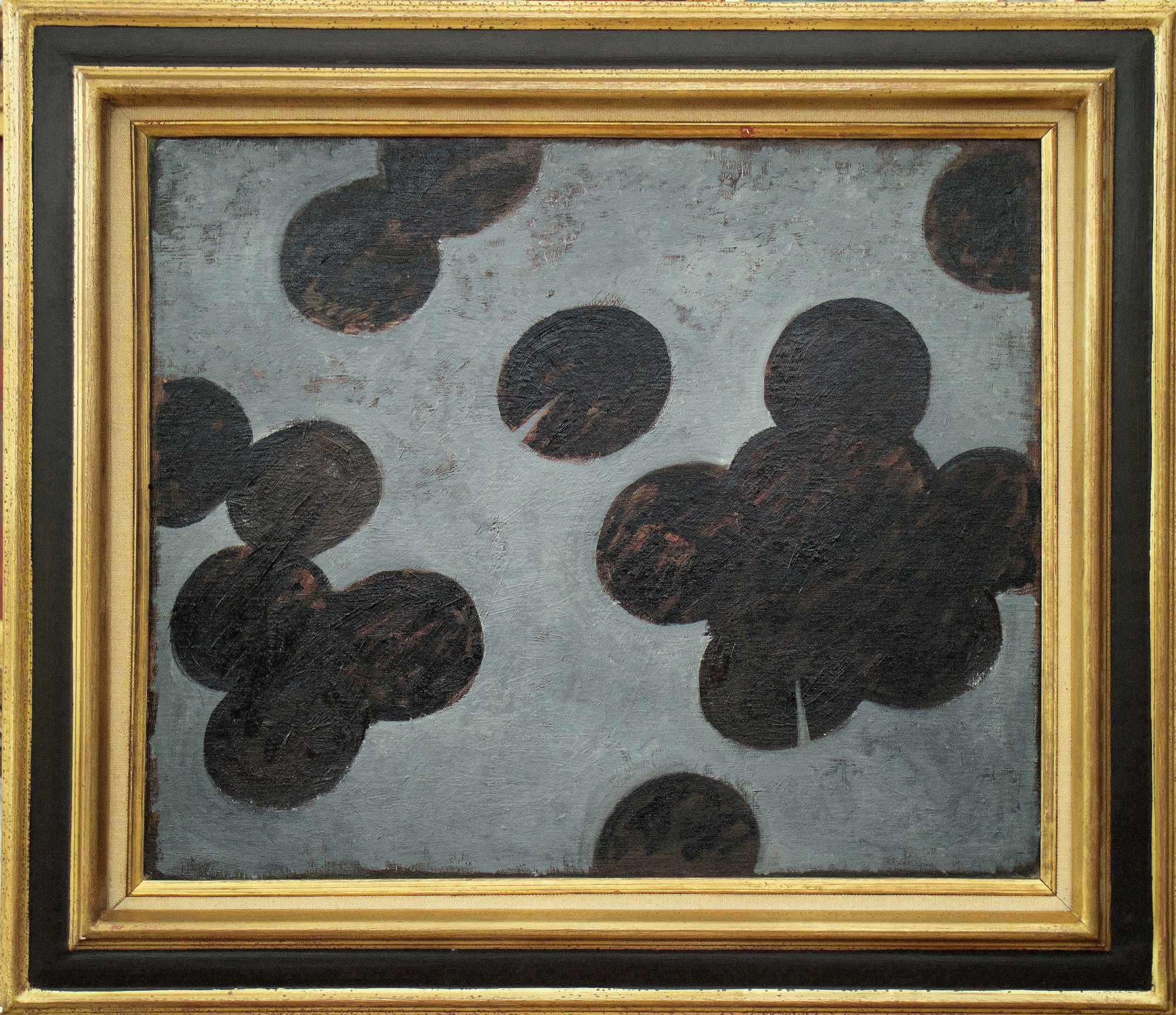 Timur D'Vatz, Waterlilies. Grey and Black