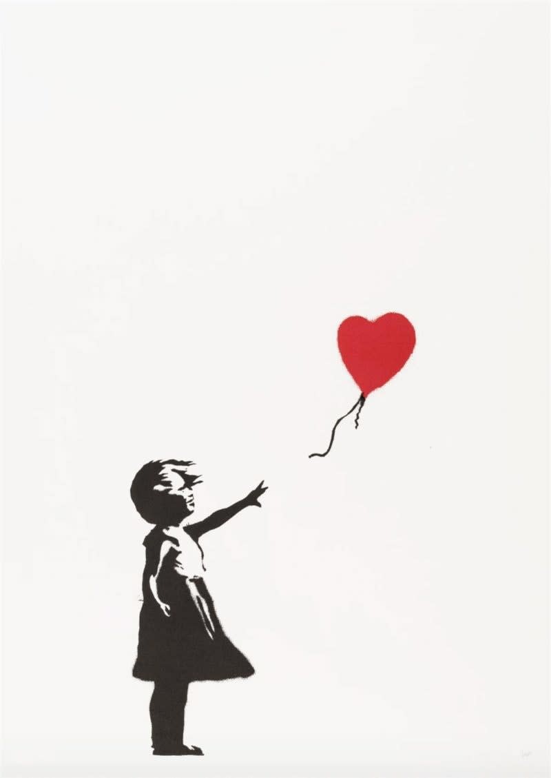 Banksy, Girl With Balloon (Unsigned), 2004