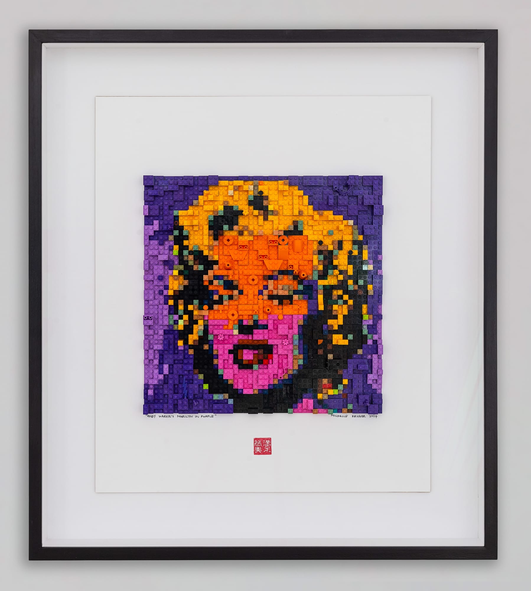 Michelle Kruger, LEGO Warhol Marilyn Purple, 2024