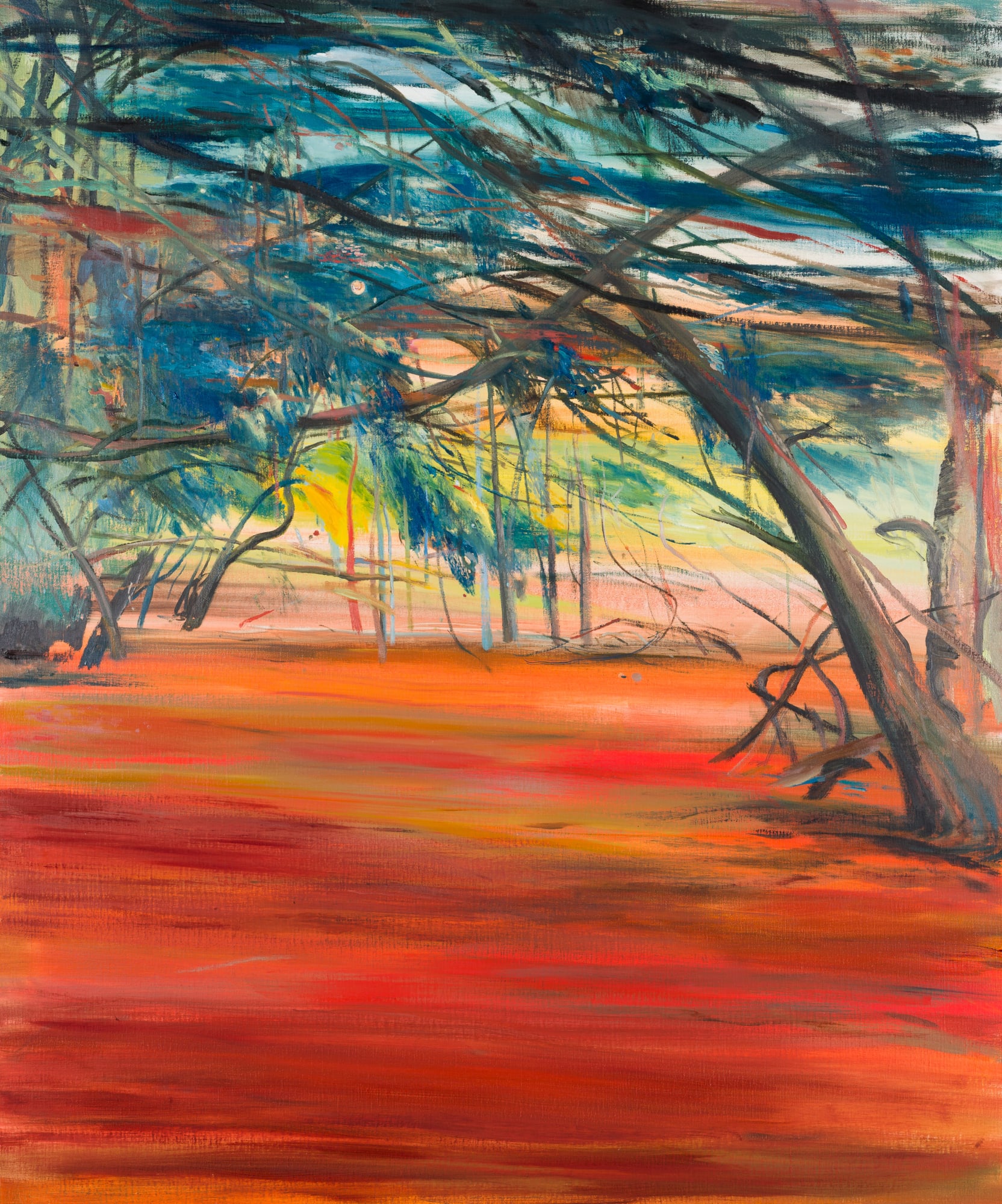 Calum McClure, Yew Trees in Summer, 2019