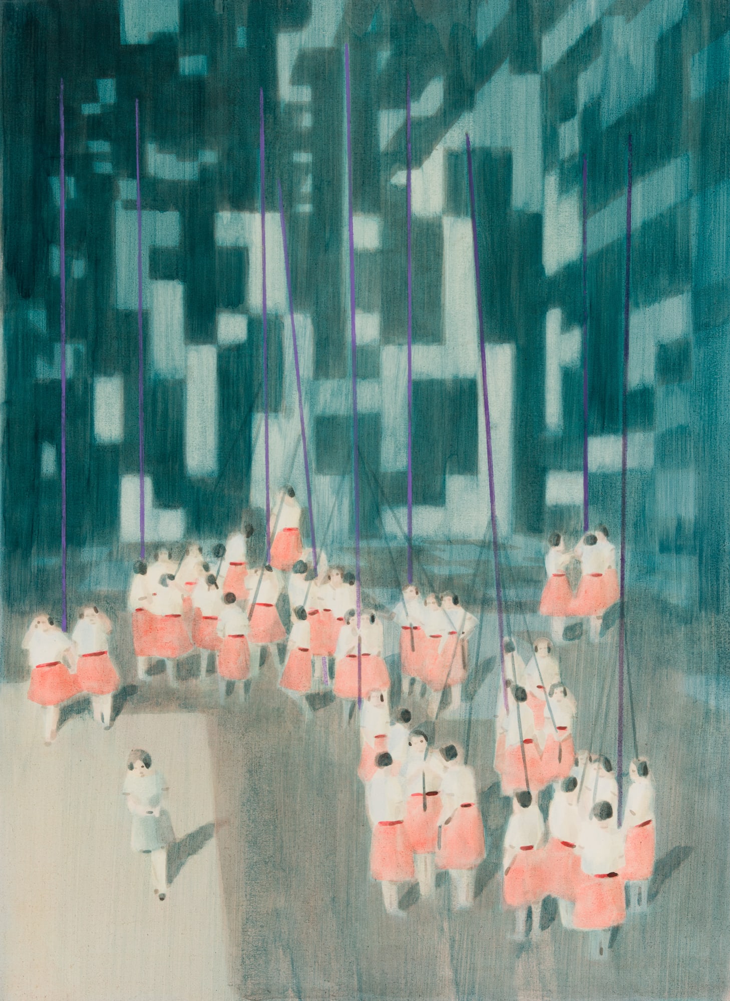 Adam Dix, Cathedral (study) , 2015