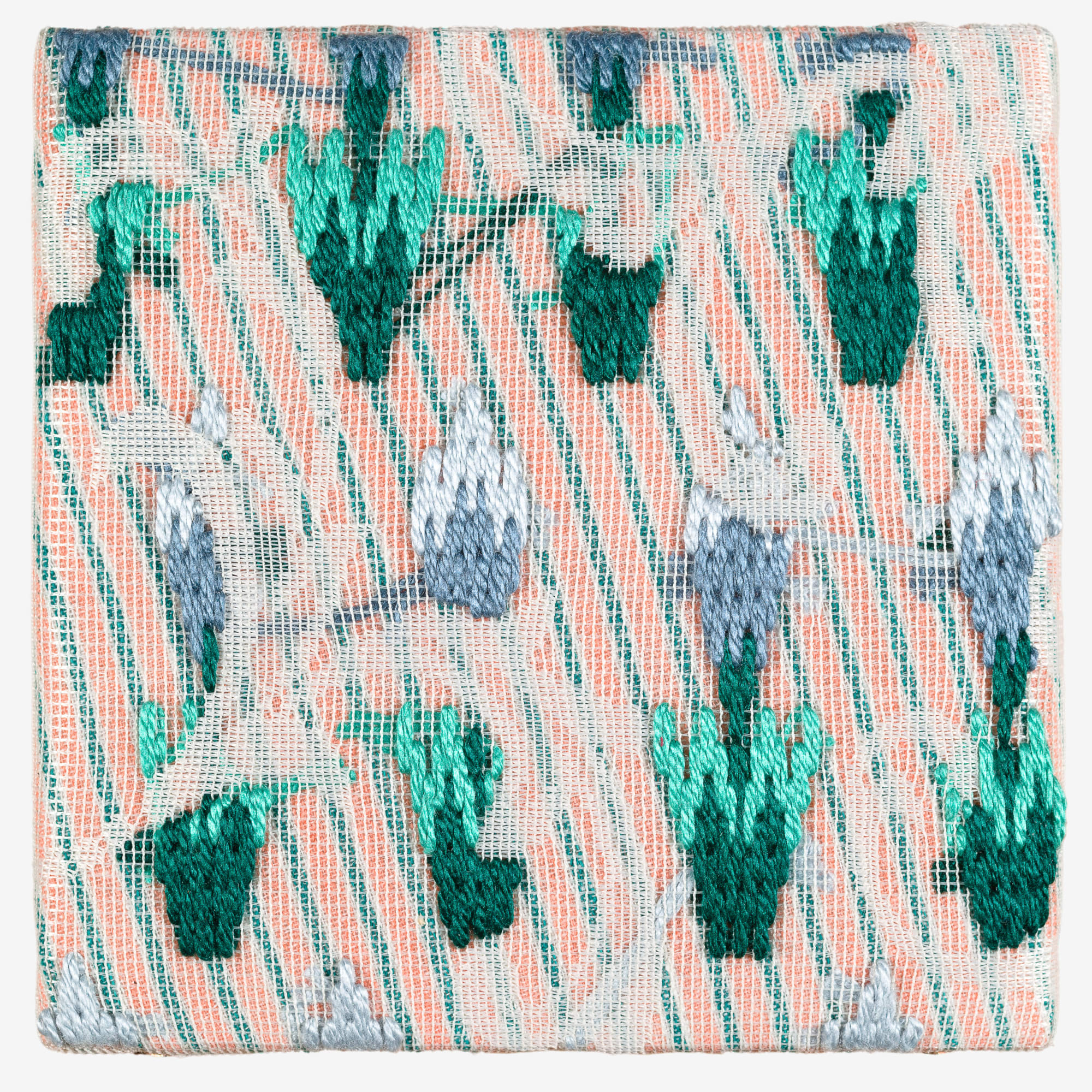 Cecilia Charlton, Triple-layer gather-gusset [blue tulips], 2019