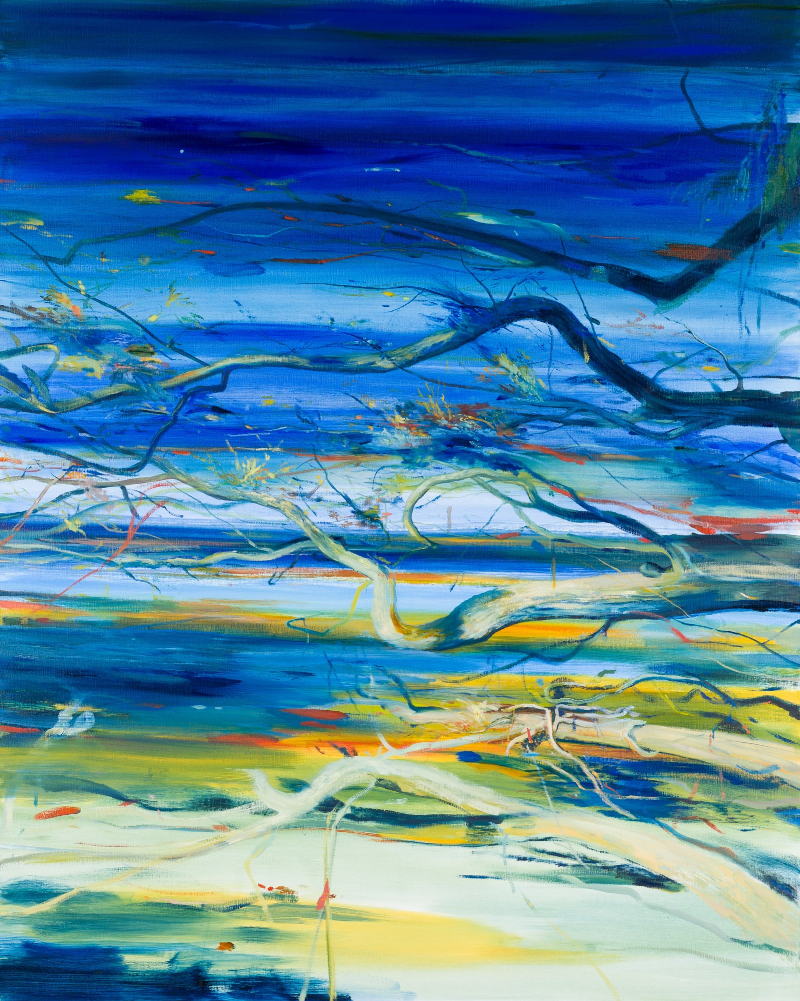 Calum McClure, Tangled Oak and Sea, Bosham, 2019