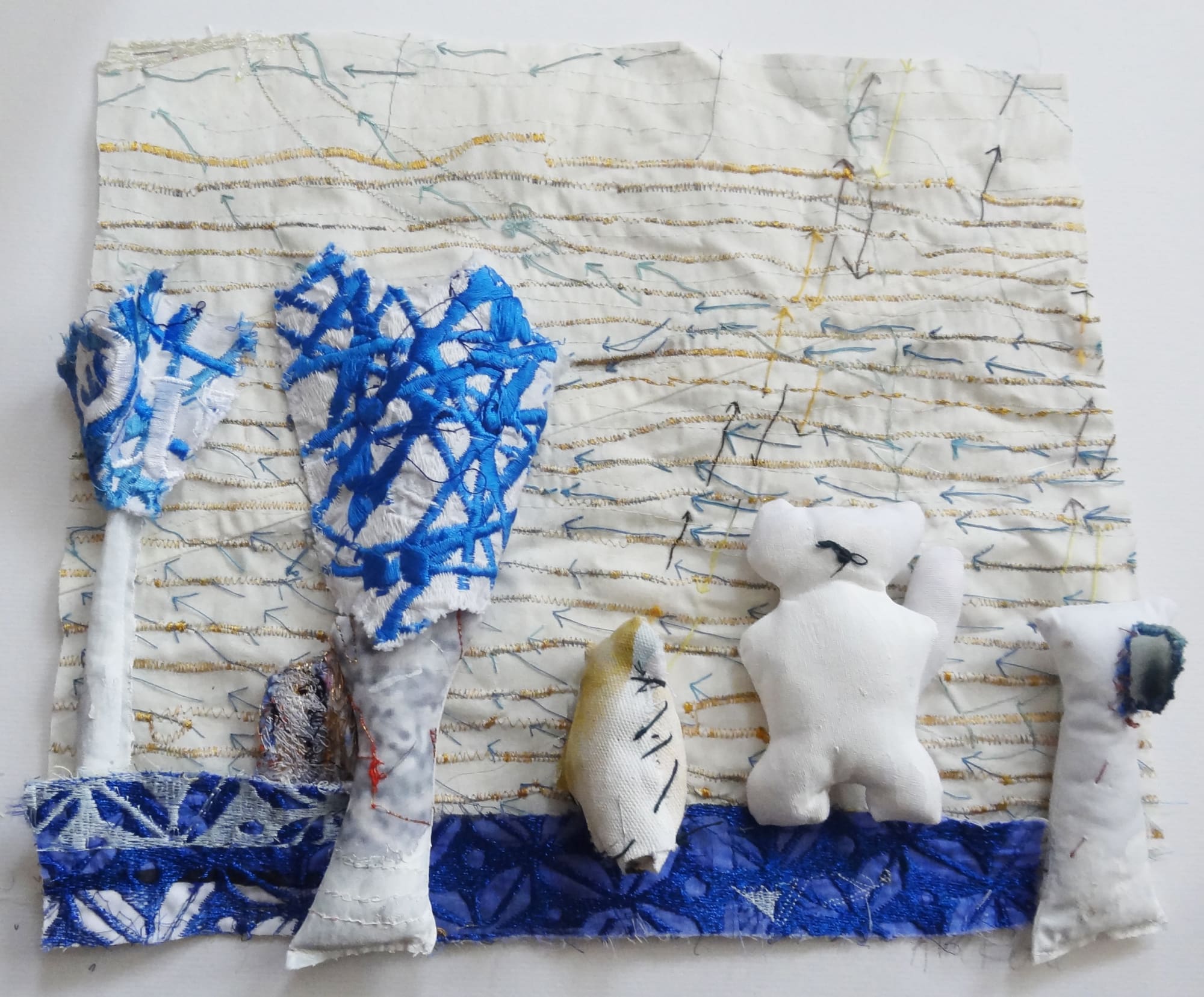 Alice Kettle, Two Blue Trees, 2016