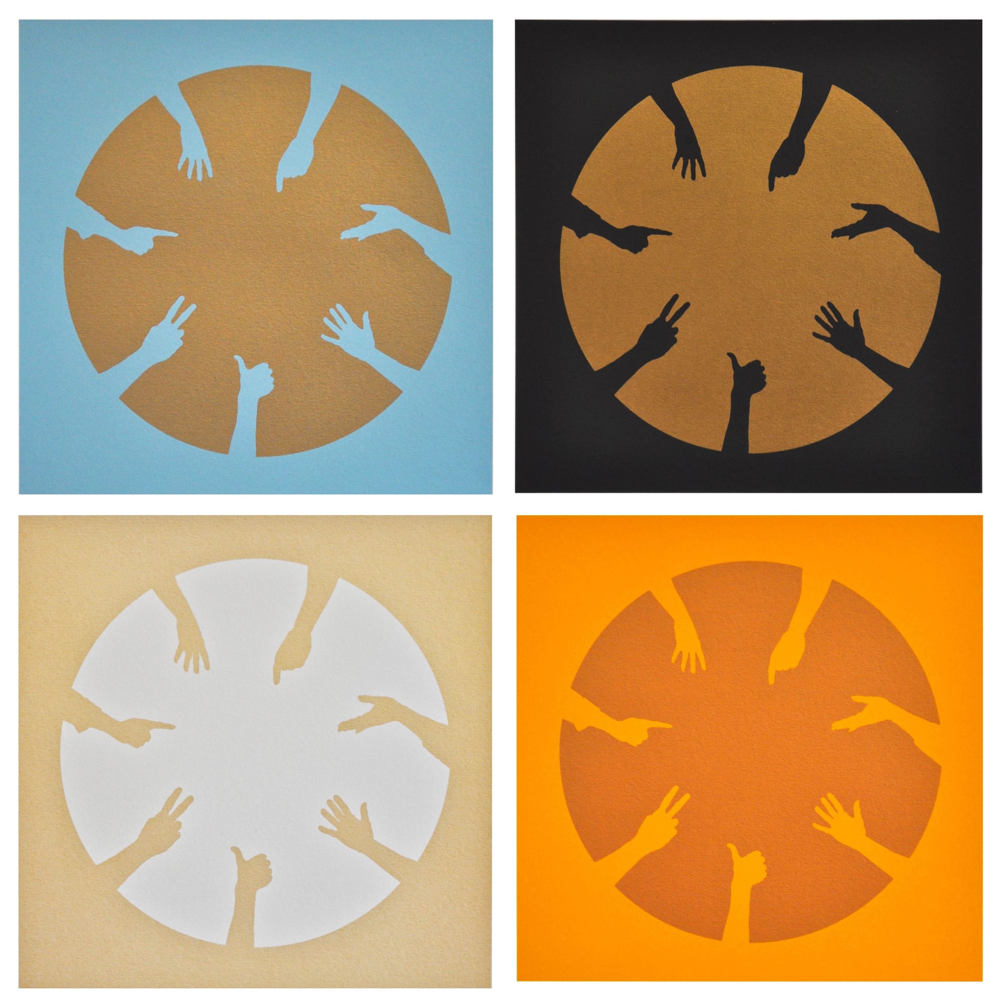 Nicola Green, Circle of Hands Quad II, 2013