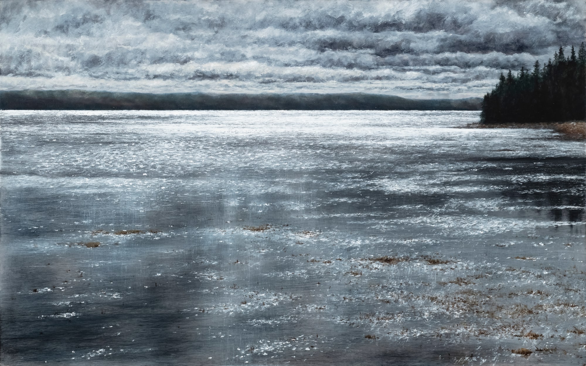 Lisa Lebofsky, Afternoon Light on the Sound, 2022