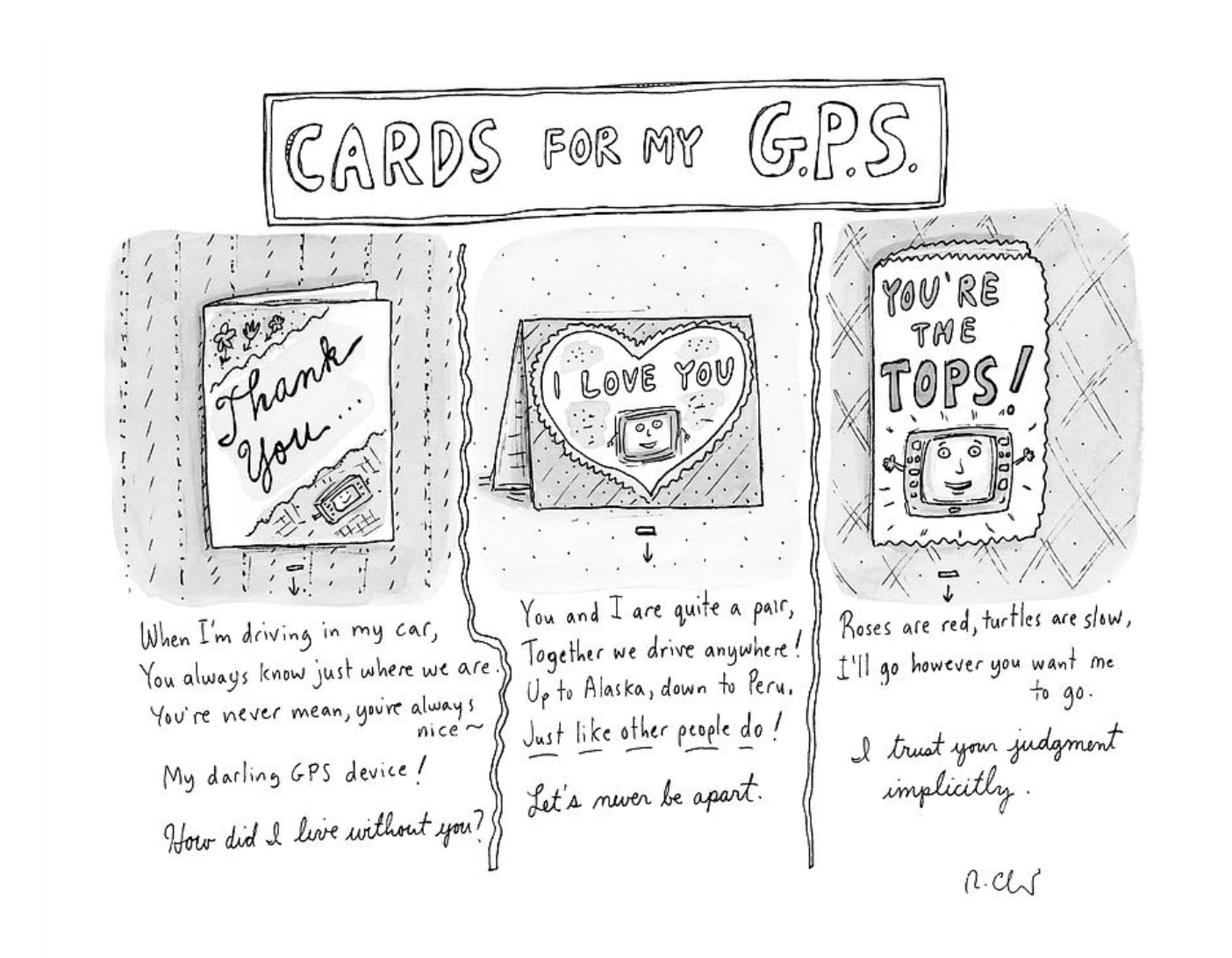Roz Chast, Cards for My GPs, 2008, May 11
