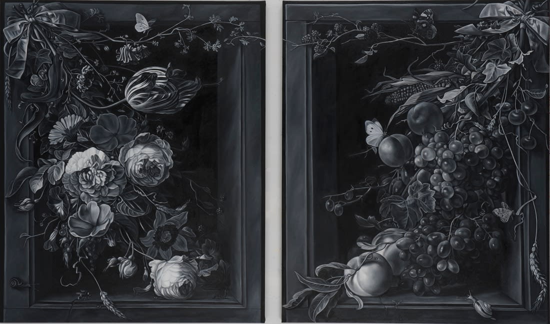 Shelley Reed, Ribboned Fruit and Flowers, 2010